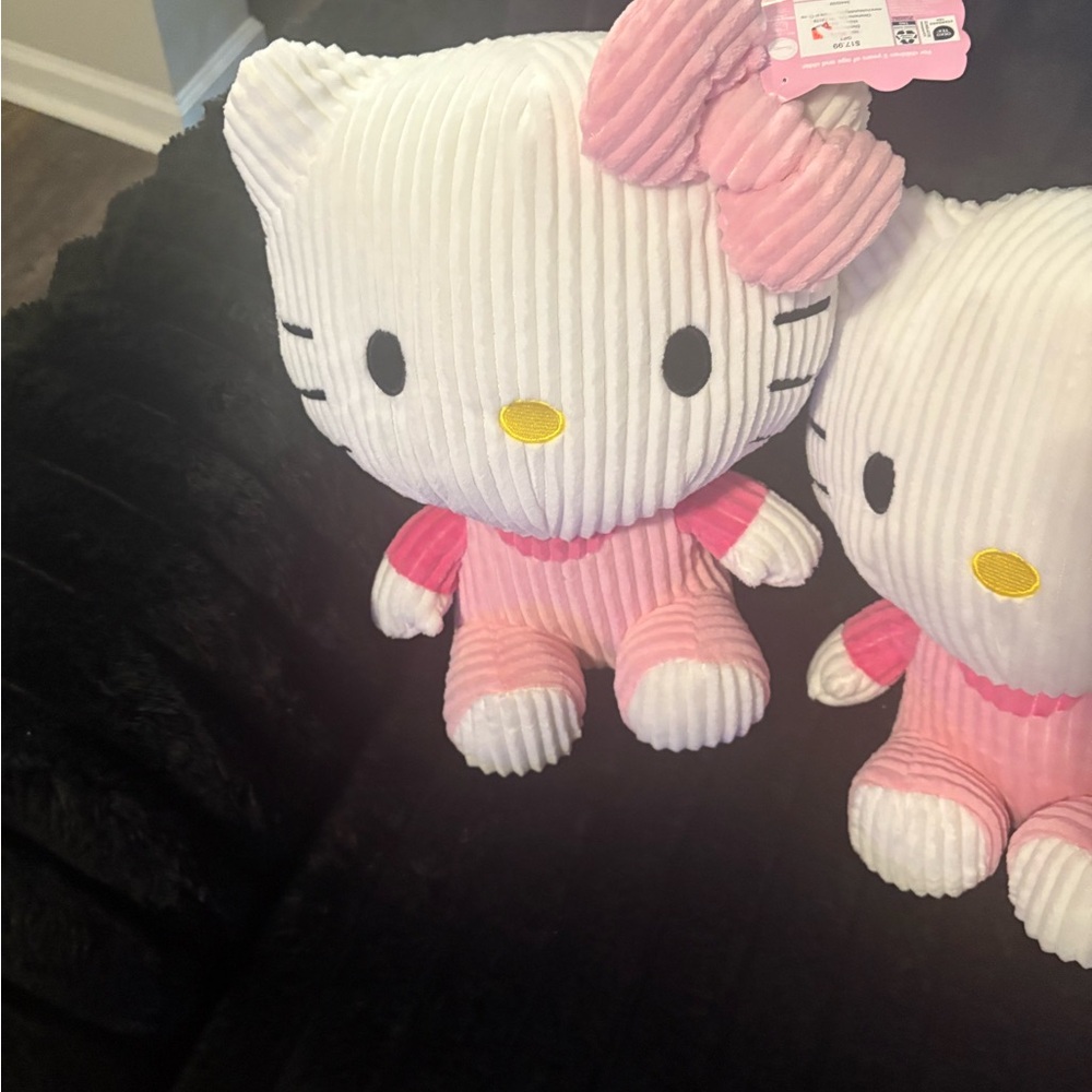 Charming White and Pink Satin Bows with Polka Dots